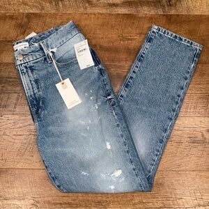 NEW Good American Good Classic Skinny Fit High-Rise Light Blue Jeans